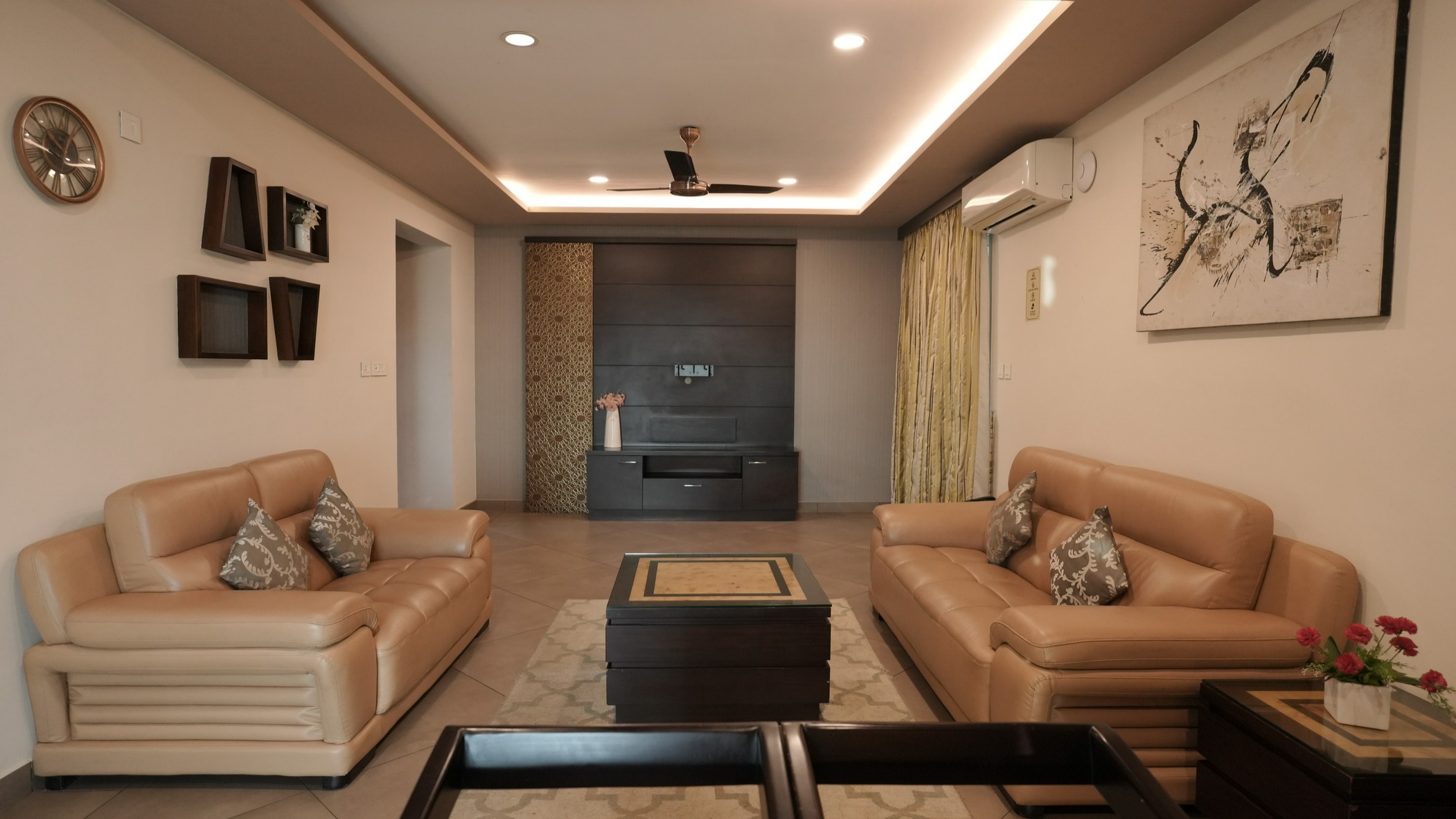 3-Bedroom Suite with 4 Balconies and Living Area