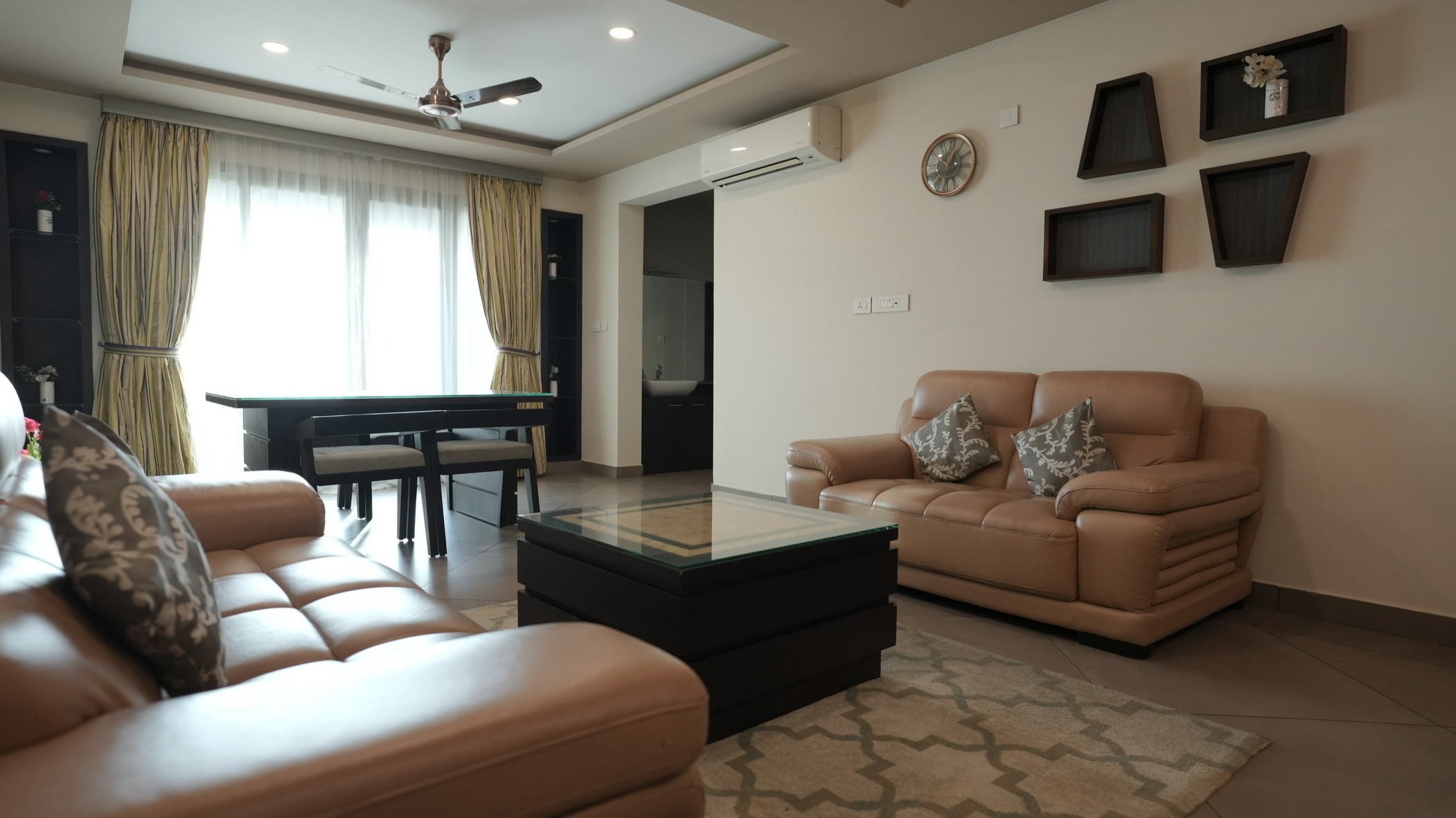 3-Bedroom Suite with 4 Balconies and Living Area